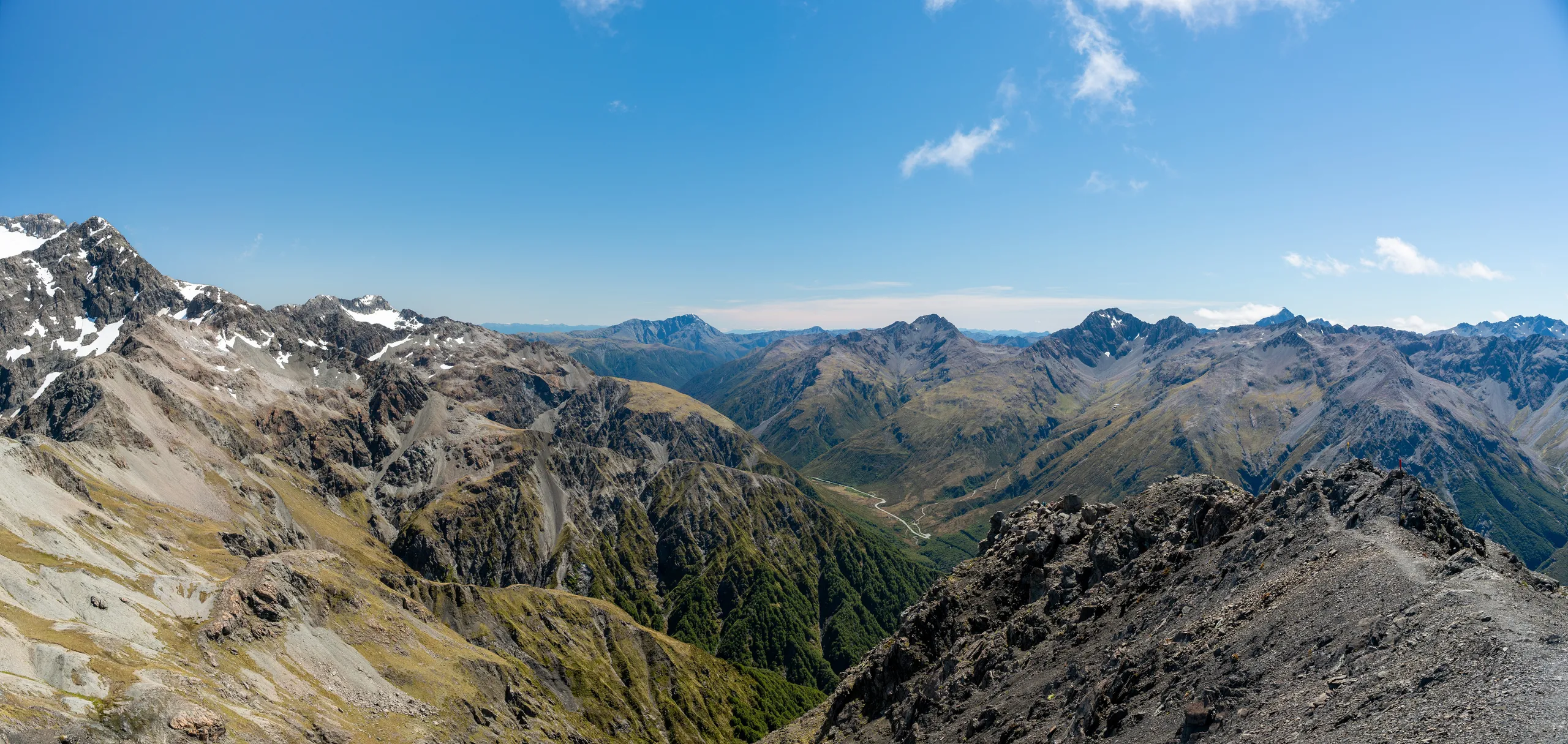 The view towards Arthurs Pass