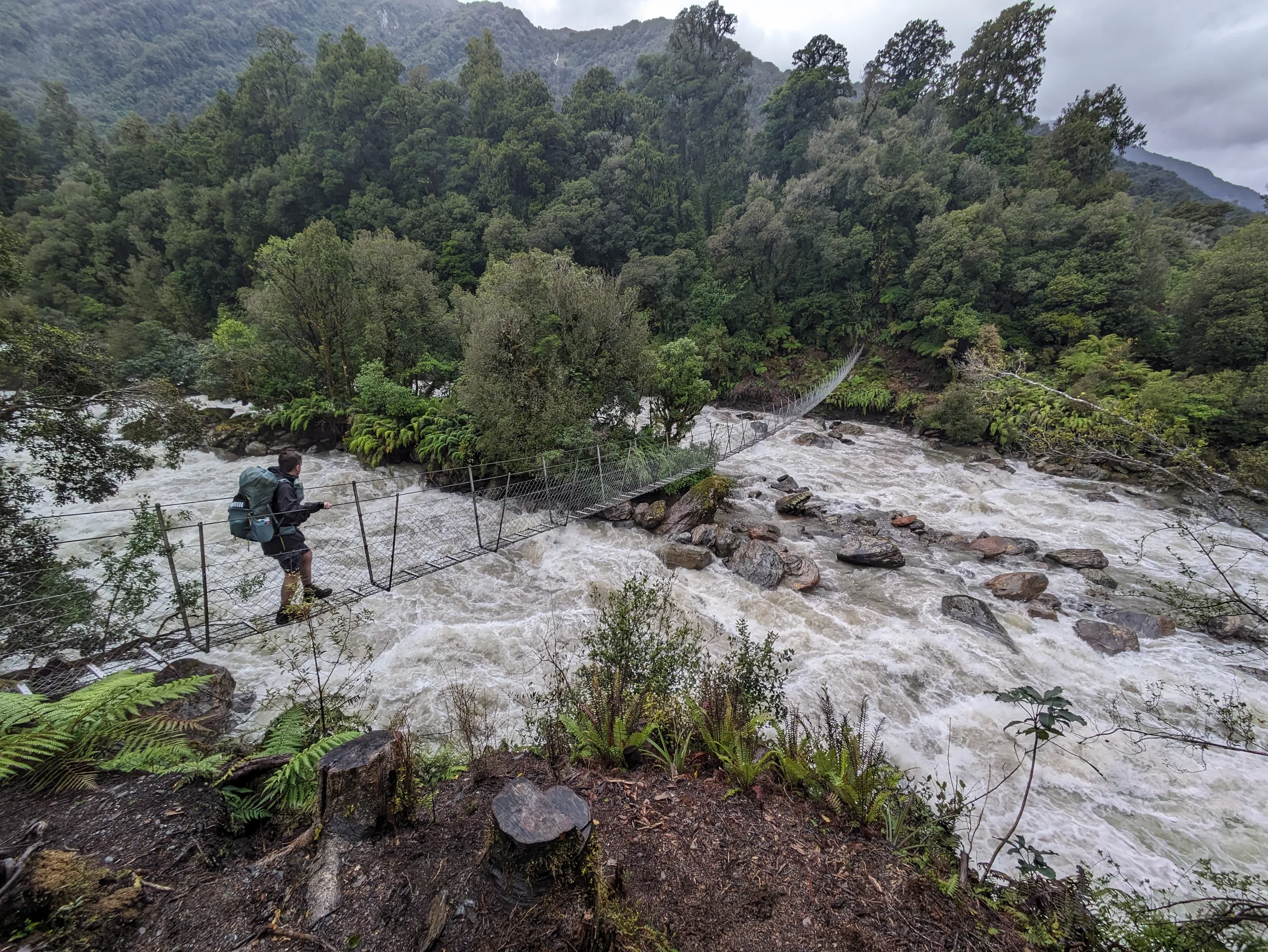 Bridge over a torrential Architect Creek