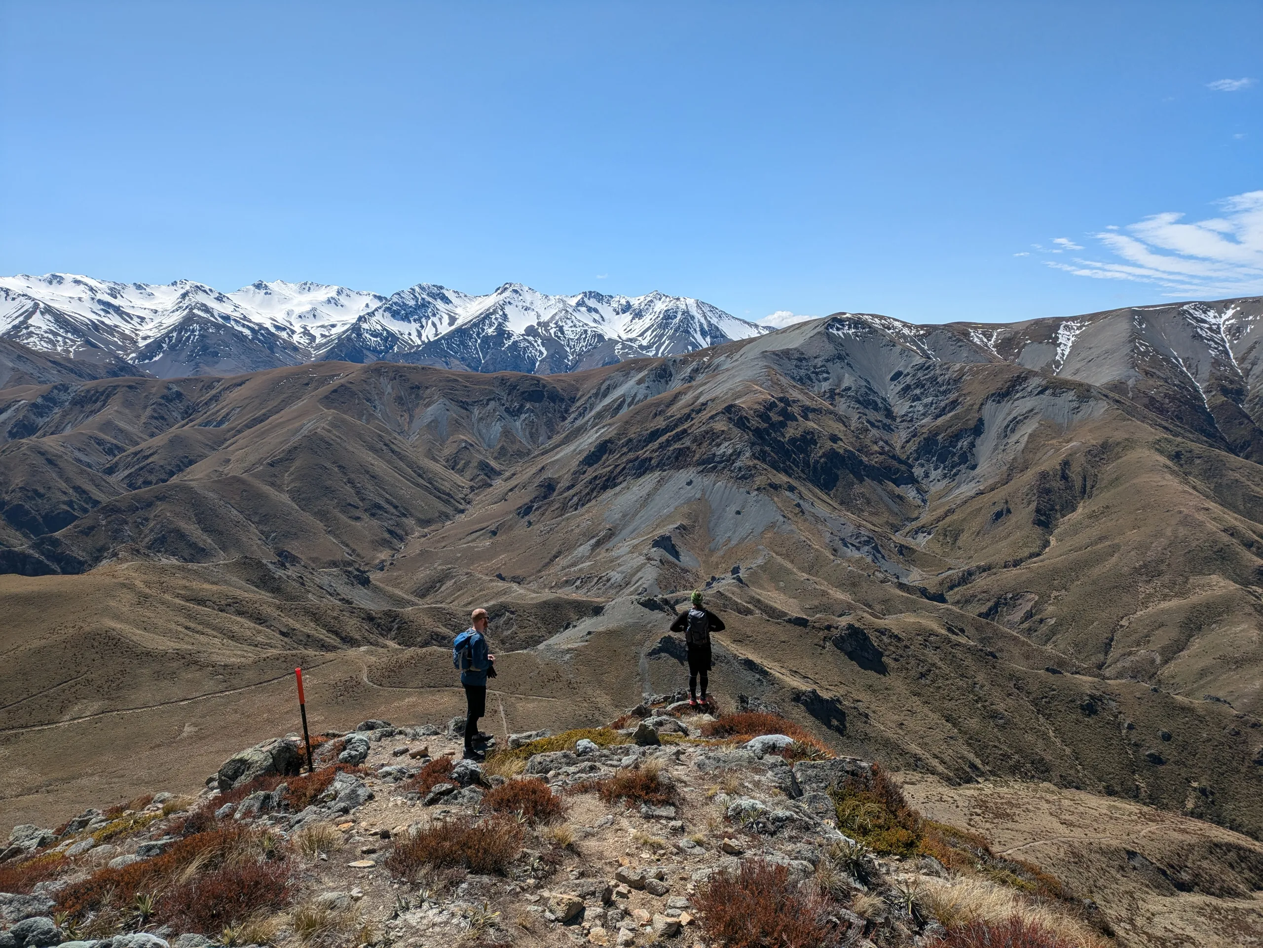 Preparing for the steep part of the descent